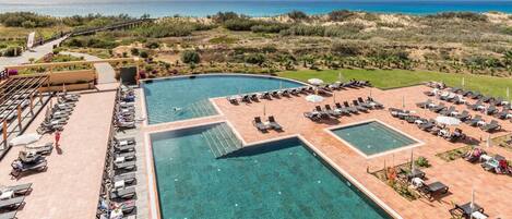 Indoor pool, outdoor pool