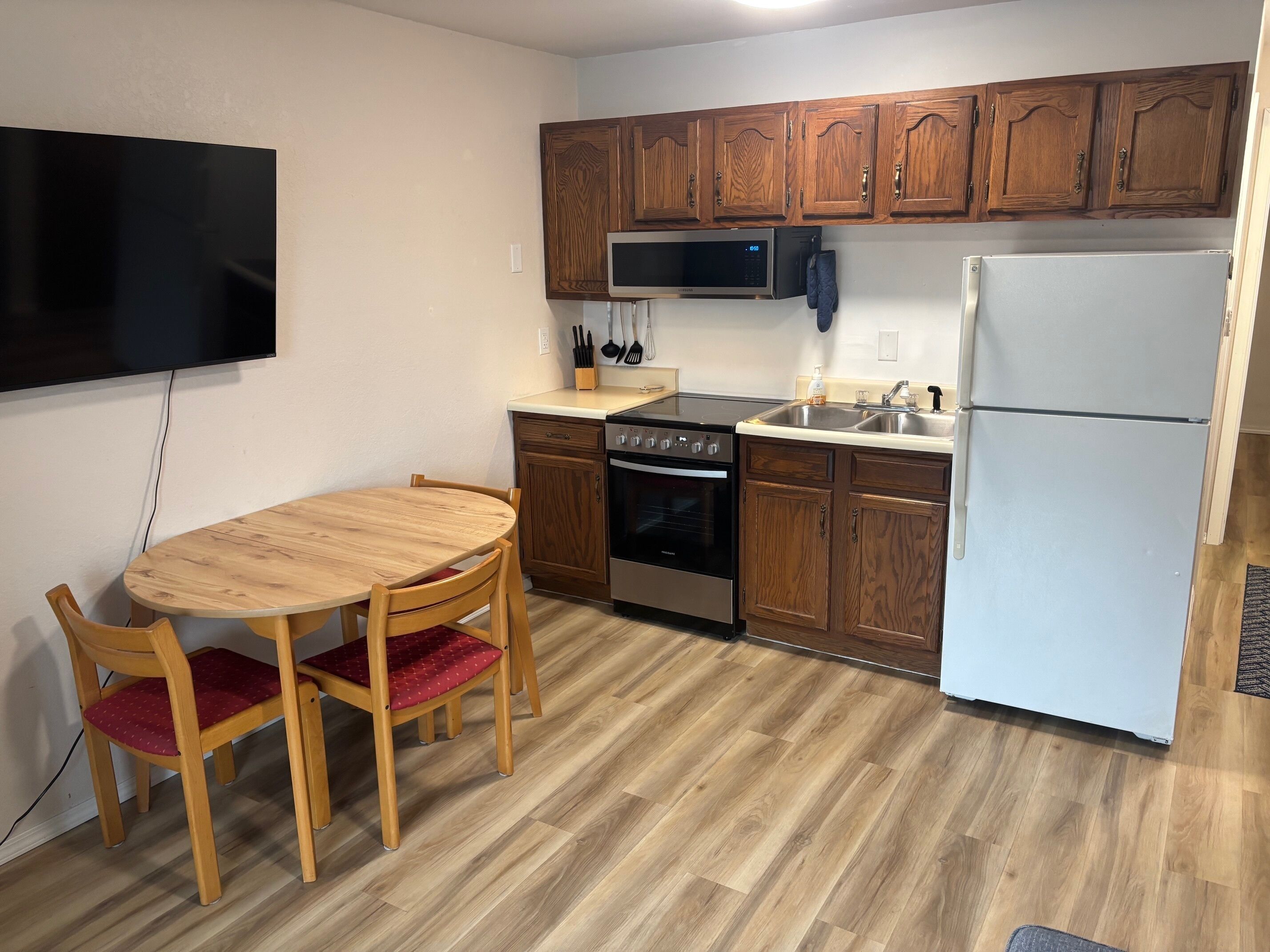 Microwave, oven, stovetop