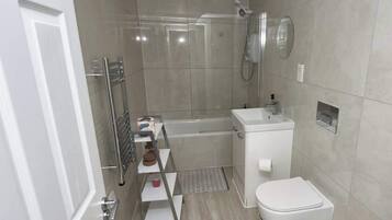 Shower, hair dryer