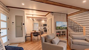 TV, fireplace - Golf Course Escape~Hot Tub~Games~Mins to Bear Mtn (Big Bear Lake)