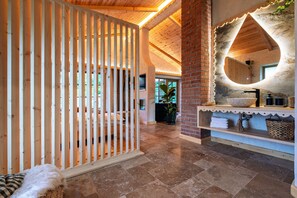 Superior Chalet | Bathroom | Slippers - Thomhof Chalets  (Bran)