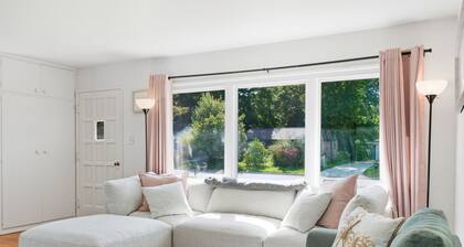 Bright, cozy 3BR ranch in Lake Country with fenced yard and covered patio.