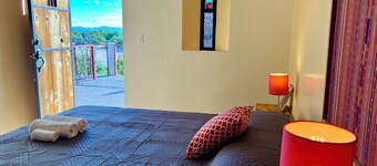 Unique villa 400 m from secluded beach with panoramic views, reached by 4x4