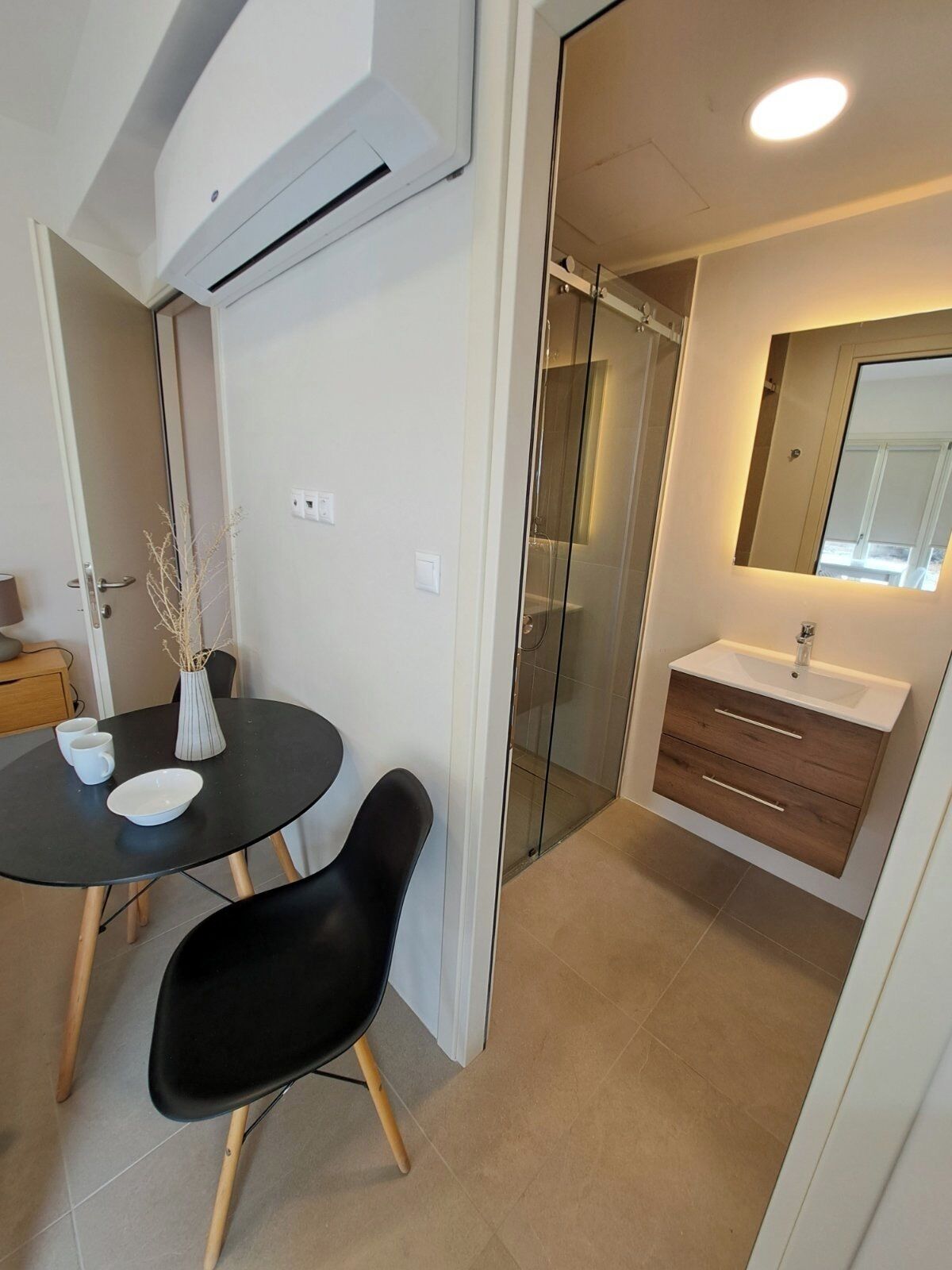 Double Room, Sea View | Bathroom | Shower, hair dryer, towels, soap