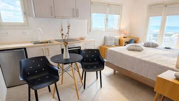 Quarto casal superior, vista para o mar | Parte interna