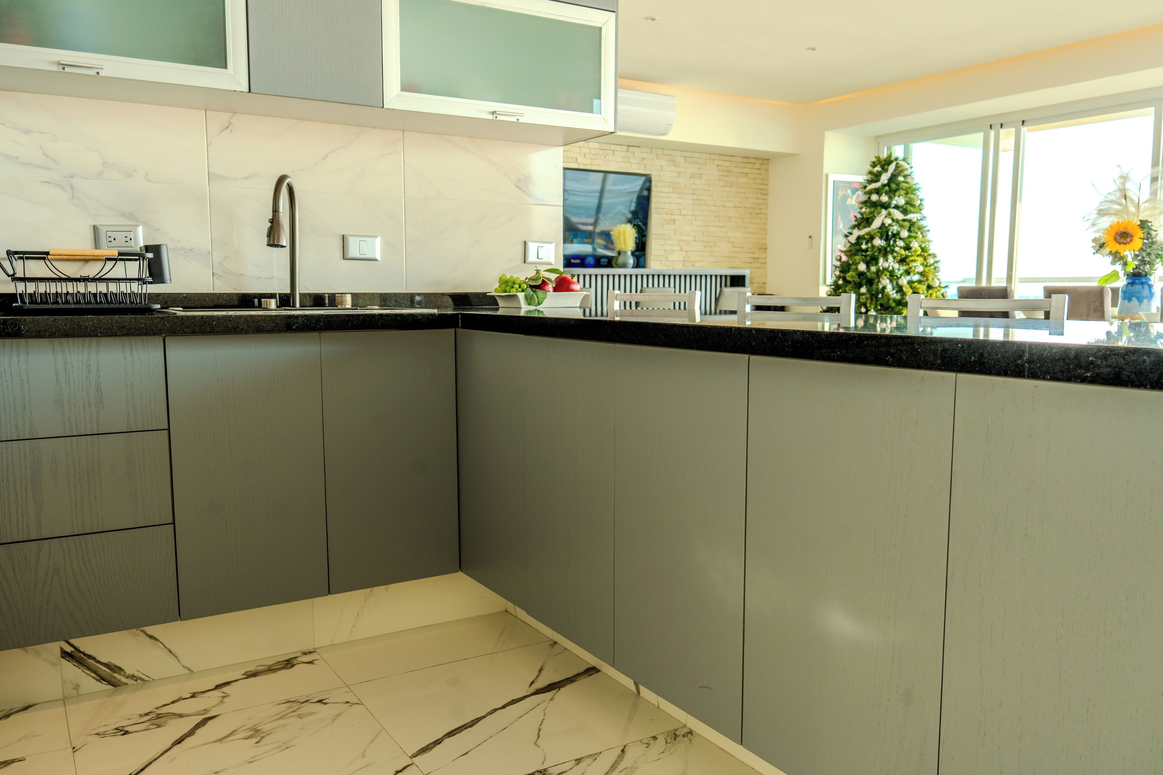 奢华公寓, 海滩景观 | 私人厨房