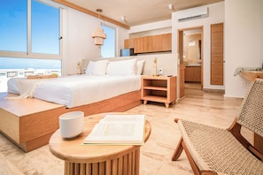 Premium bedding, memory foam beds, laptop workspace, free WiFi