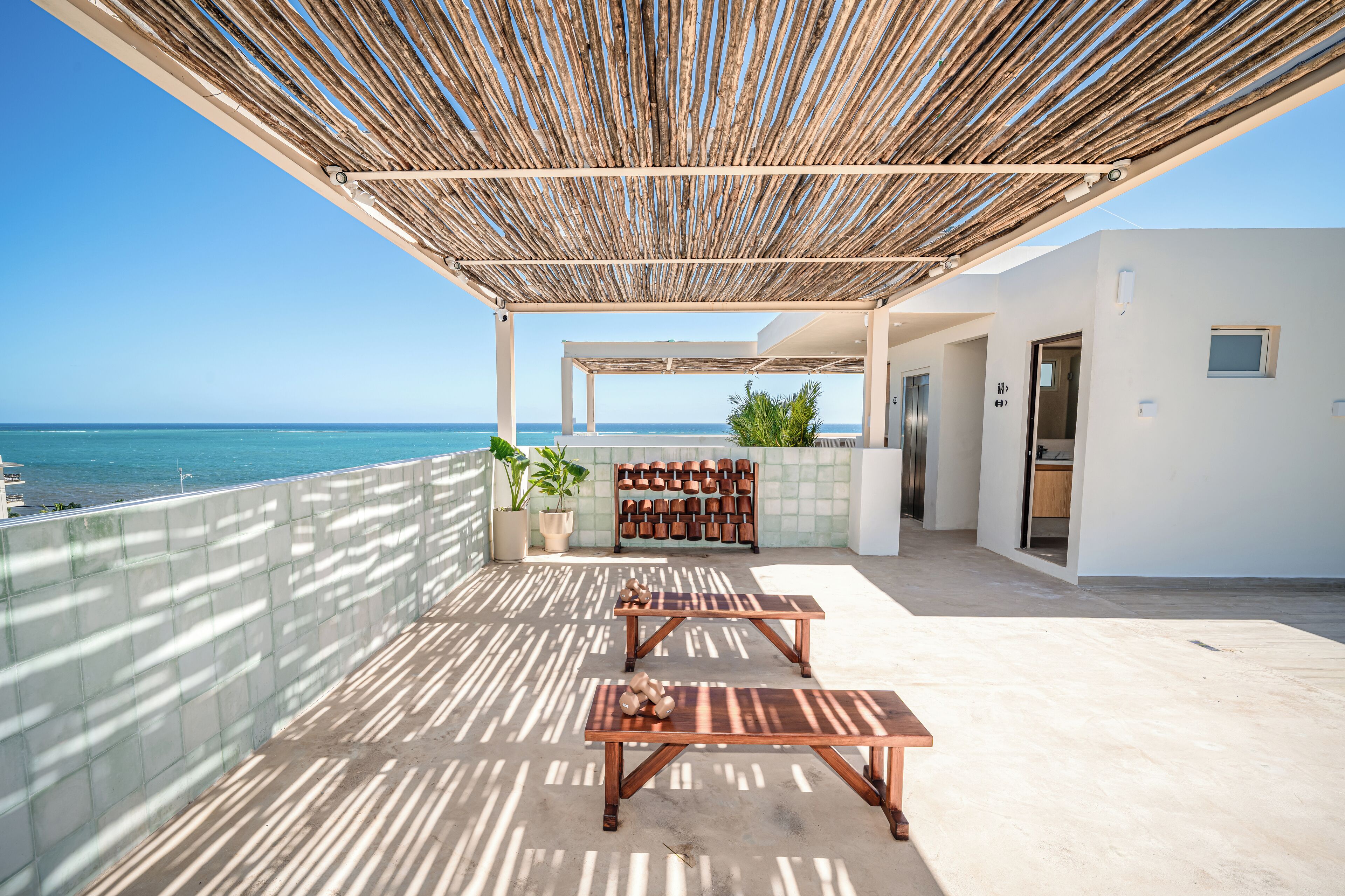 Terrasse sur le toit