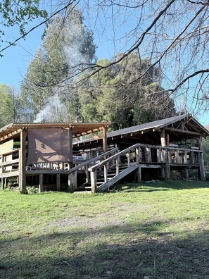 Exterior - Mountain cabin, natural environment, Huequecura river tourist attractions (Santa barbara)