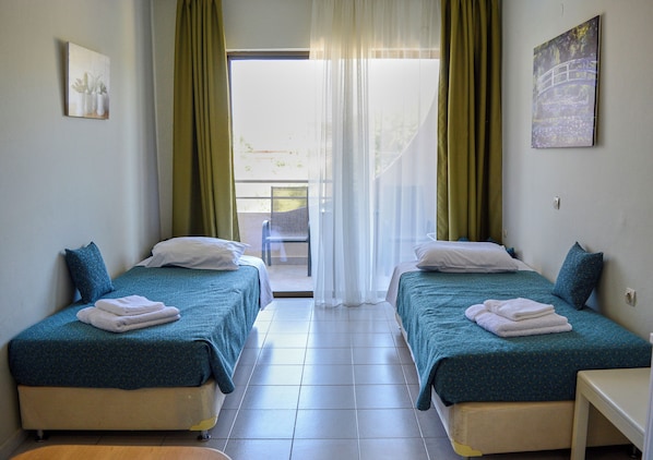 Family Quadruple Room, Hill View | Iron/ironing board, free WiFi - Ivory Serenity Hotel (Rhodes)