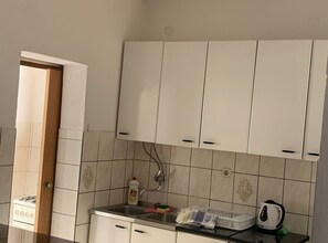 Fridge, microwave, stovetop, cookware/dishes/utensils - Apartments Adriana - Two bedroom Apartment Ružica 2 (Podaca)