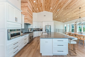 Fridge, microwave, oven, stovetop - Amazing Beachfront Home, Incredible Views, Heated Pool, Hot Tub, Elevator! (Destin)