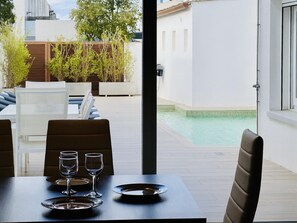 Outdoor dining - Can Sala CostaBravaSi - Pool, terrace, barbecue (Santa Cristina d'Aro)