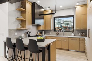 Fridge, microwave, oven, stovetop - Walk to Sunrise Gondola • 5BR Townhome w/ Hot Tub (Park City)