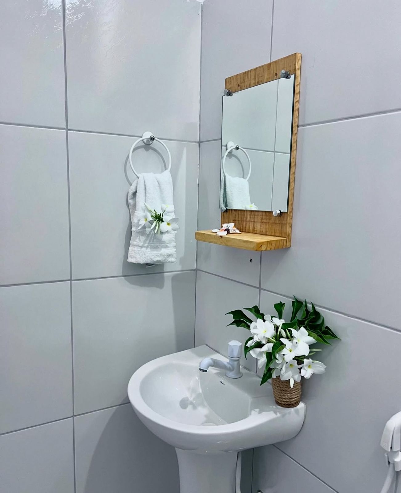 Secador de pelo, jabón, papel higiénico