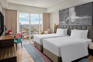 Minibar (some free items), in-room safe, desk, blackout drapes