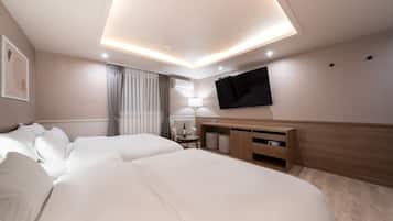 Twin Suite | Premium bedding, free WiFi, bed sheets