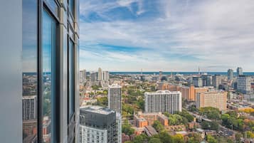 Byutsikt fra overnattingsstedet