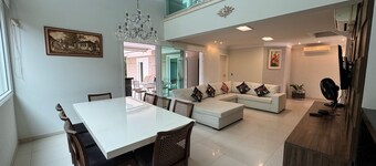 Beautiful two-story house near the sea.