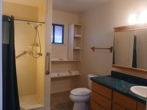 ヘアドライヤー、タオル、石鹸、トイレットペーパー