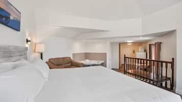 Escritorio, wifi gratis y ropa de cama