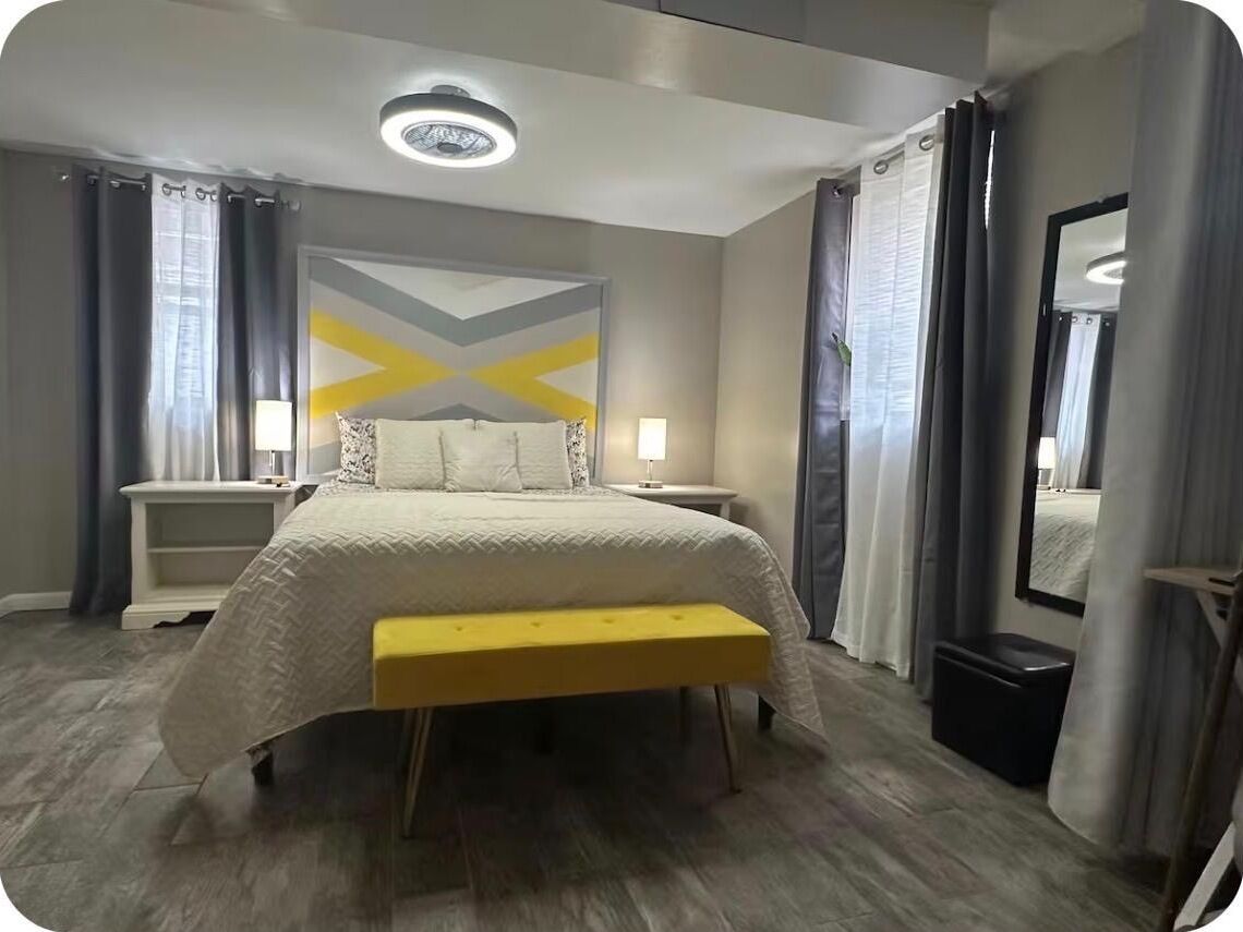 1 室のベッドルーム、アイロン / アイロン台、WiFi、ベッドシーツ