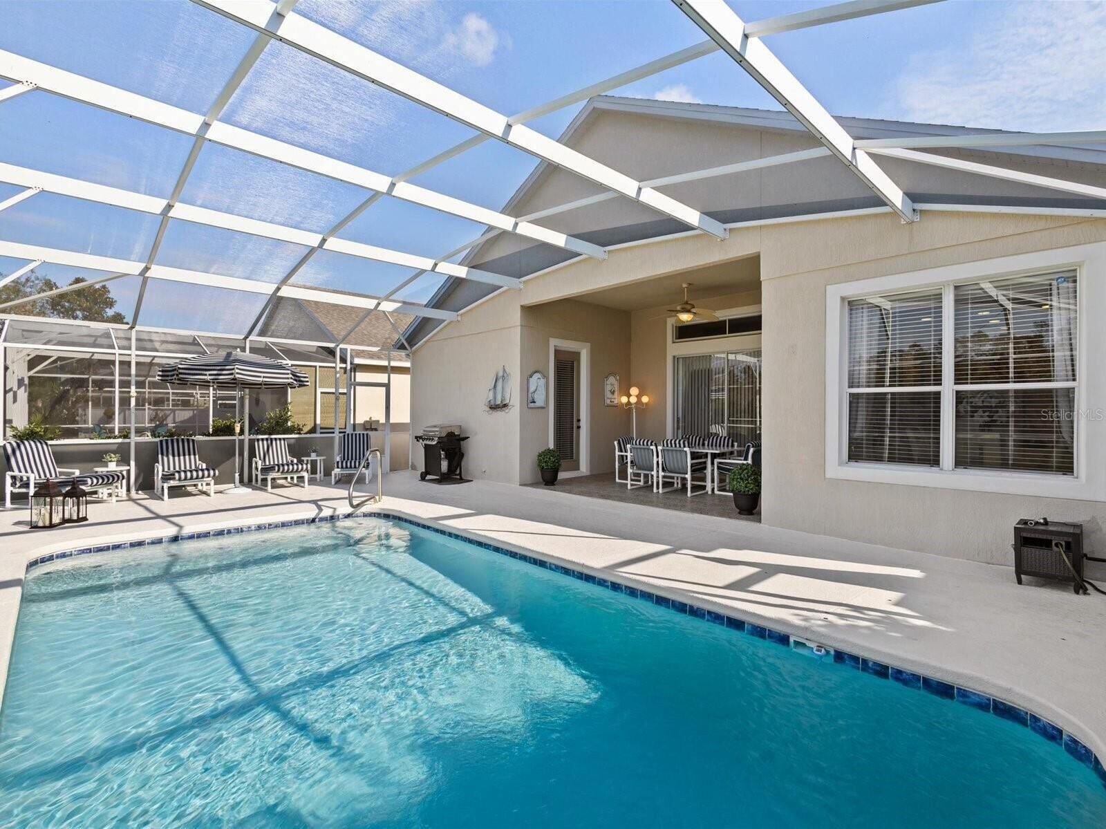 Udendørs pool, opvarmet pool