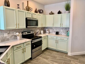 Private kitchen - The Bohemian Escape w/ Game Room + Pool and Spa (Loughman)