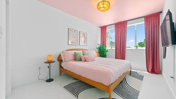 1 bedroom, iron/ironing board, travel crib, free WiFi
