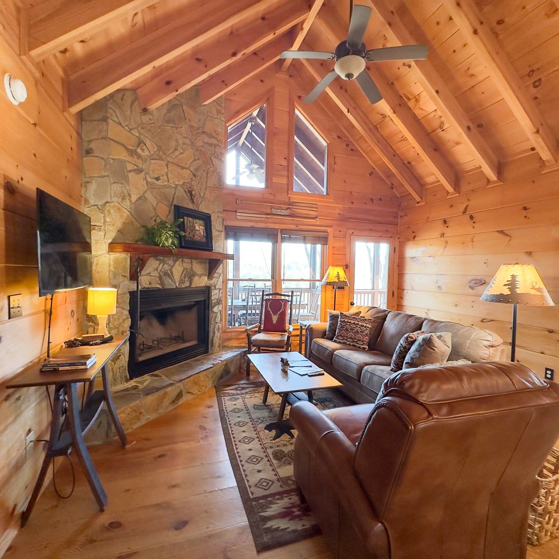 Smart TV, fireplace, foosball, offices