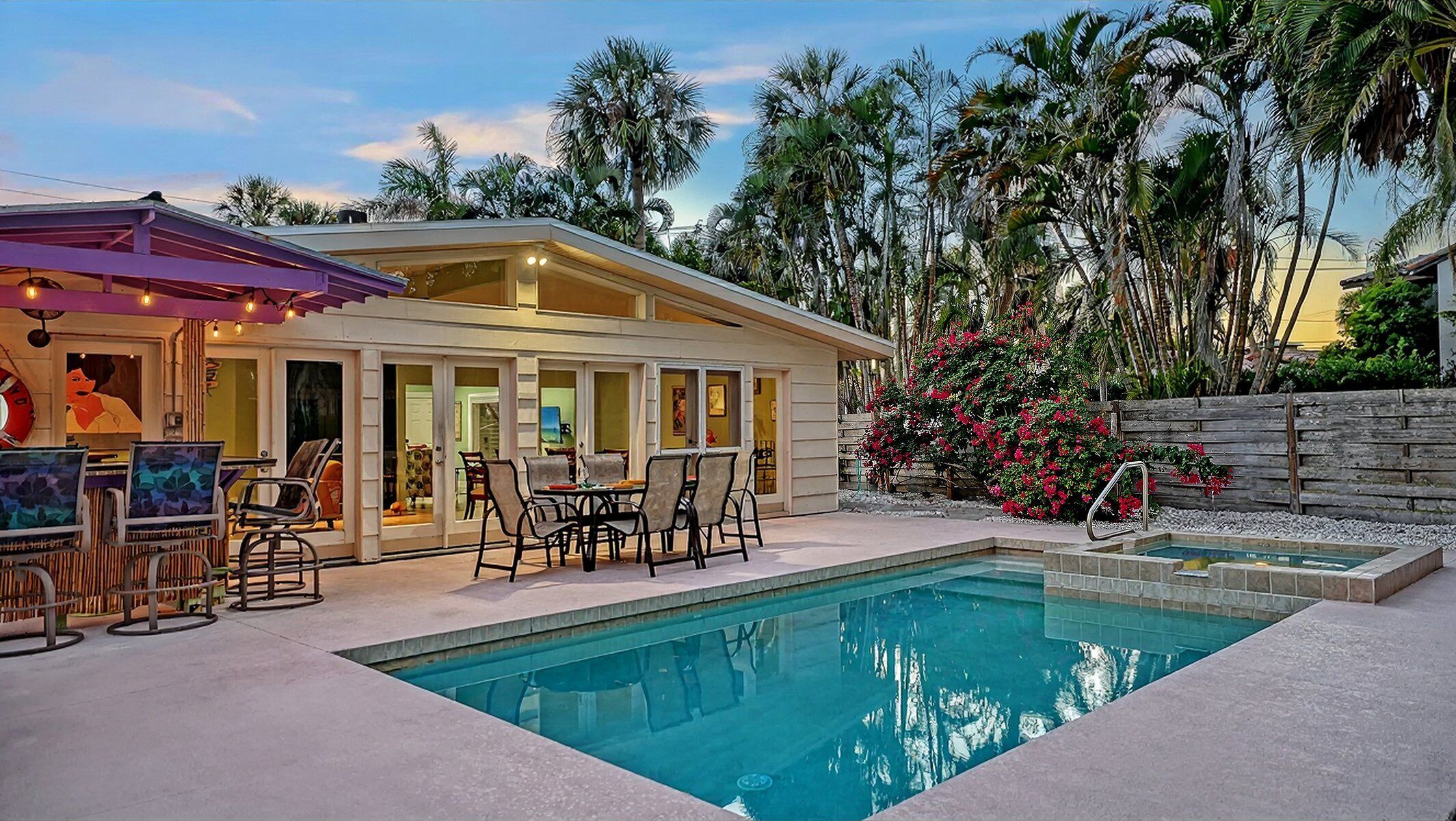 Una piscina riscaldata