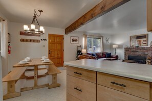 Interior - Charming Tahoe Hideaway with Sunny Spaces, Fireplace & Outdoor Lounge | Brightwood Retreat (South Lake Tahoe)