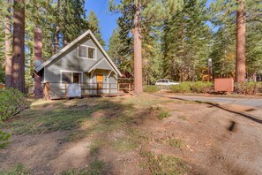 Exterior - Charming Tahoe Hideaway with Sunny Spaces, Fireplace & Outdoor Lounge | Brightwood Retreat (South Lake Tahoe)
