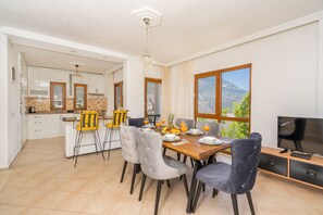 Dining - a beautiful 3-bedroom villa with breathtaking sea views (Kalkan)