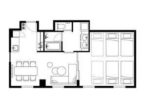 Floor plan - CROSS Suites Tokyo Asakusa (Taito City)