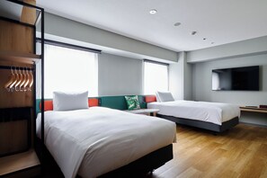 Superior Twin Room, 1 Bedroom, Accessible, Non Smoking | Hypo-allergenic bedding available, down comforters, in-room safe - CROSS Suites Tokyo Asakusa（ORIX HOTELS & RESORTS） (Tokyo)