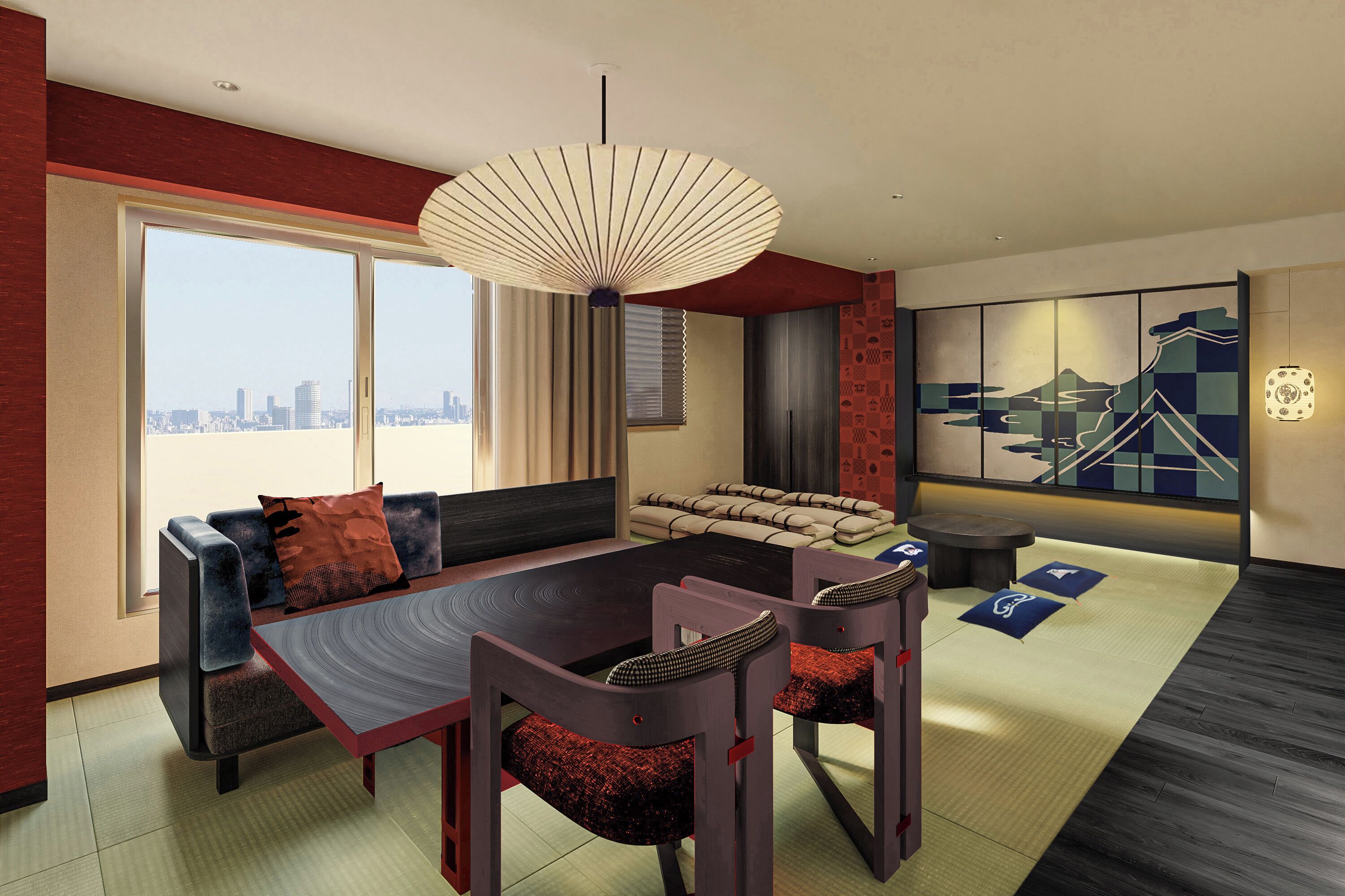 Habitación de estilo japonés, no fumadores (ASAKUSA room) | Caja fuerte, cortinas opacas, wifi gratis