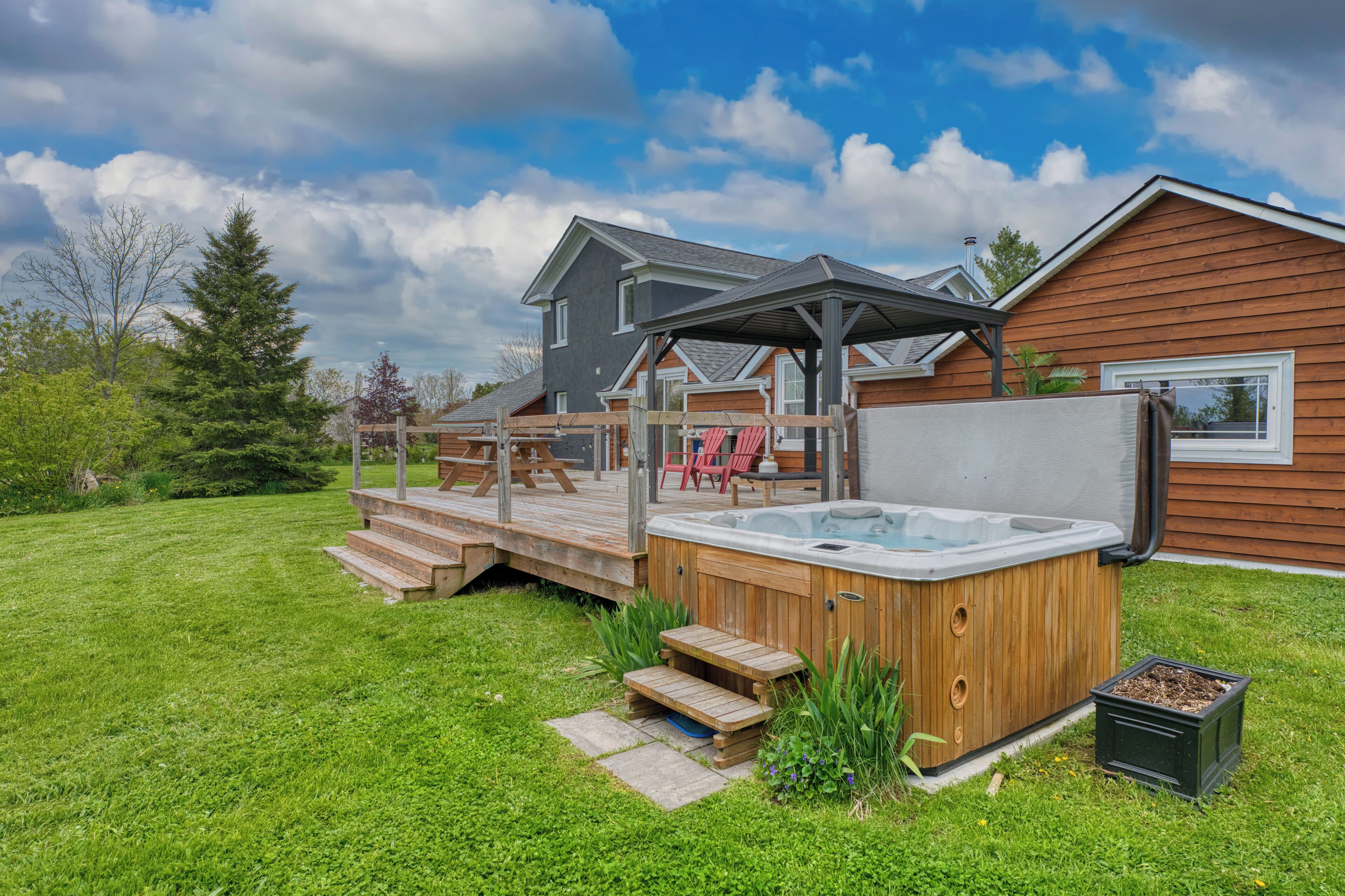 Baignoire à remous extérieure