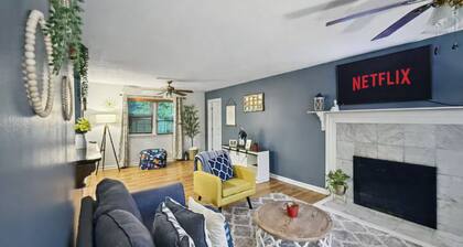 COZY 3BR Ranch w/ King Suite, N. Raleigh- Serene. Fur Friendly-Fenced