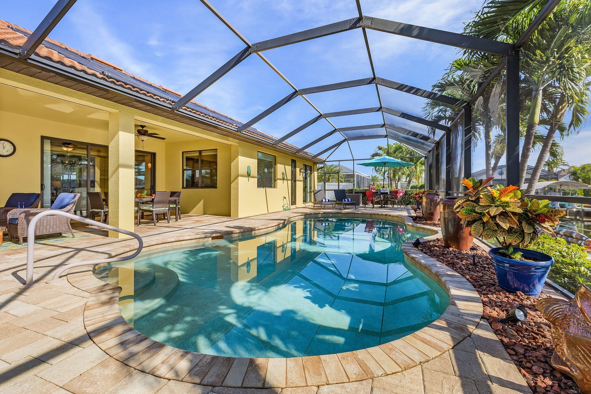A heated pool