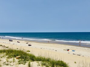 En la playa 