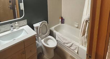 Affordable queen bedroom in Windtower Lodge