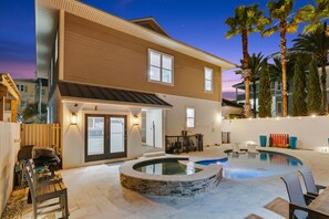 Outdoor pool, a heated pool - Steps to White Sand Beach ~ Private Heated Pool & Hot Tub ~ Sleeps 17 (Miramar Beach)