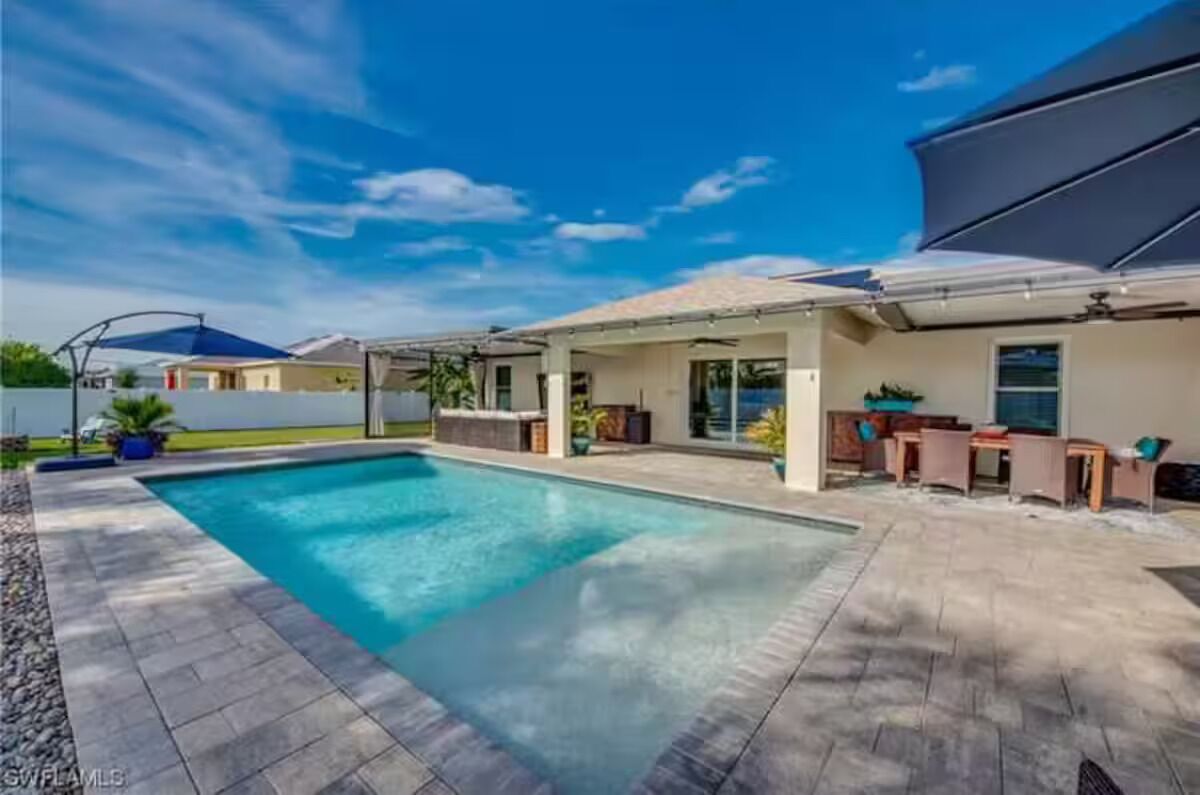 Piscina externa, piscina aquecida