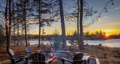 Oceanfront, modern + mobility-minded home with hot tub, fire pit and game room