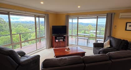 Three bedroom house with panoramic views of Wonboyn Lake and Disaster Bay.