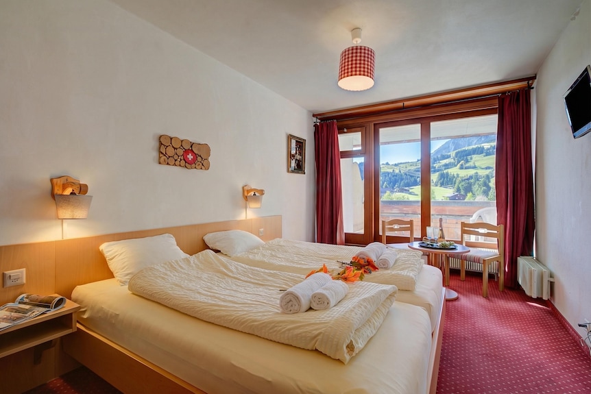 Hotel Relais Alpin Twin Room Ski In-out 5 129, Les Mosses, Switzerland - Leysin