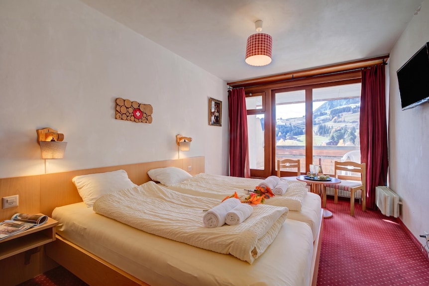Hotel Relais Alpin Twin Room Ski In-out10, Les Mosses, Switzerland - Leysin