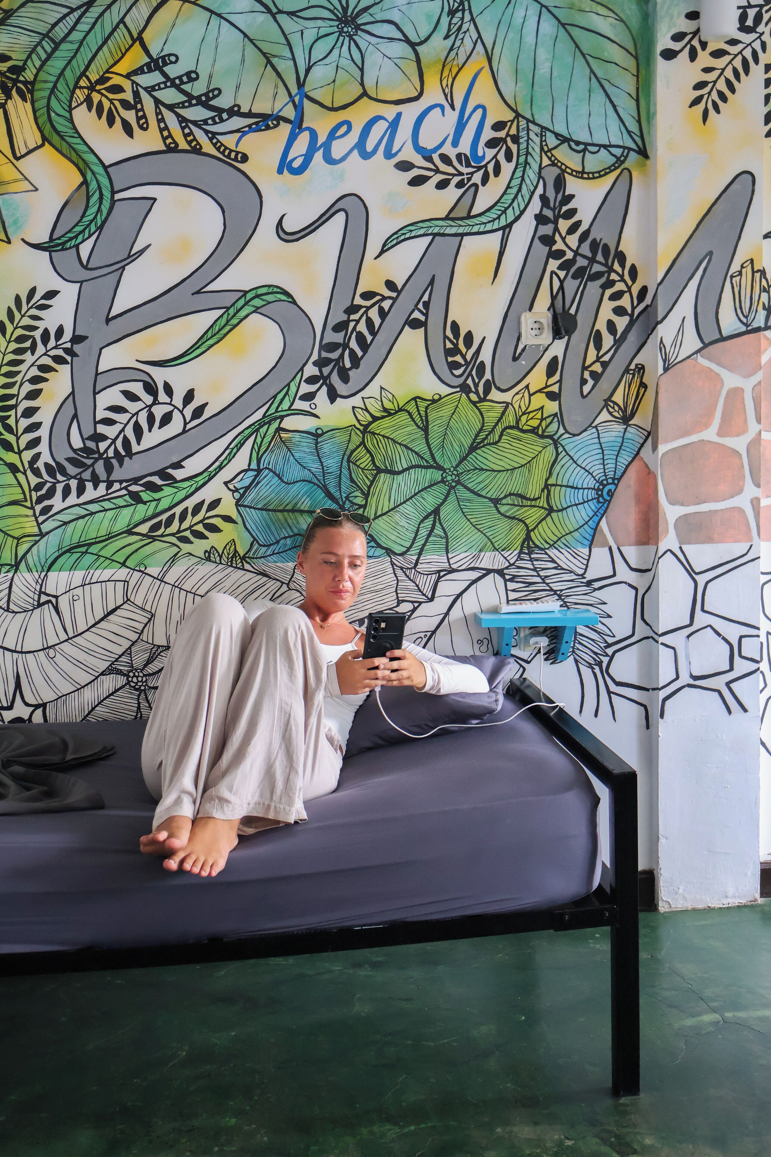 Shared Dormitory, Balcony, Partial Sea View | Free WiFi, bed sheets