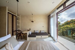 Villa, 3 Schlafzimmer, Terrasse, Poolblick | Schreibtisch, kostenloses WLAN, Bettwäsche